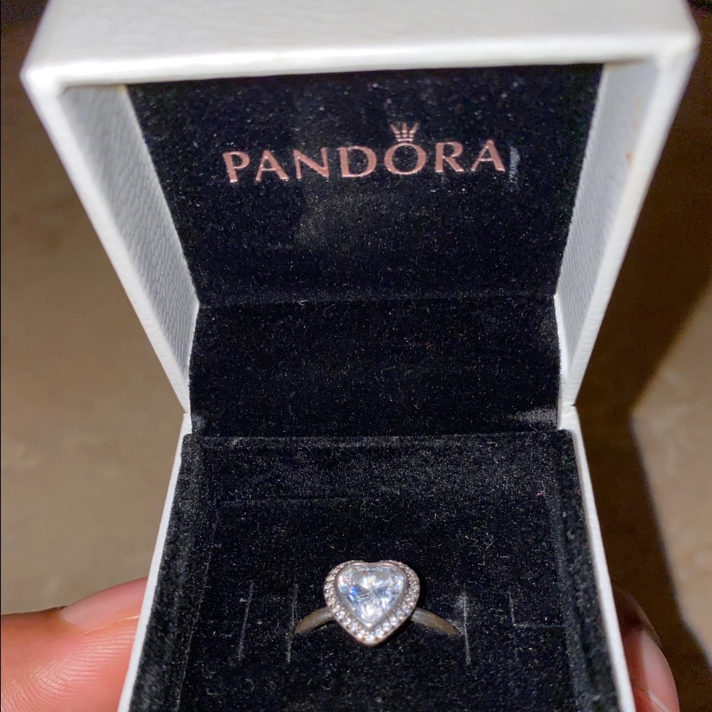 Heart shaped Pandora ring